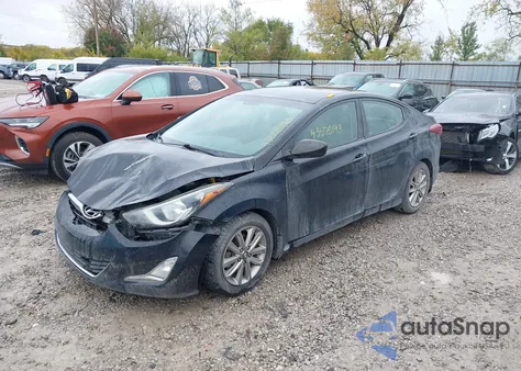 2014 Hyundai Elantra Se z USA, uszkodzony, nr VIN 5NPDH4AE4EH487886
